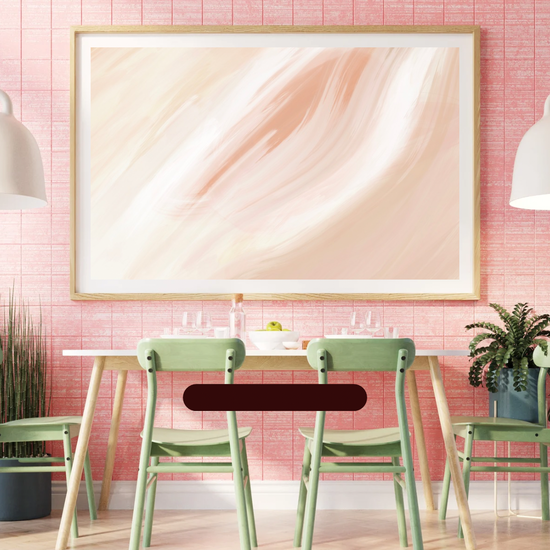 peaches and dream - exclusive abstract painting
