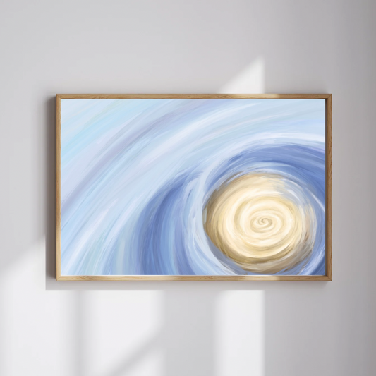washed upon the milky shore - exclusive abstract painting