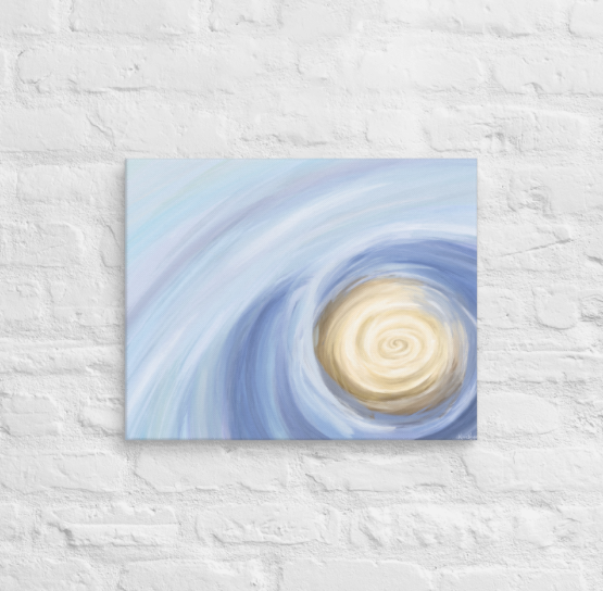 washed upon a milky shore - exclusive abstract painting