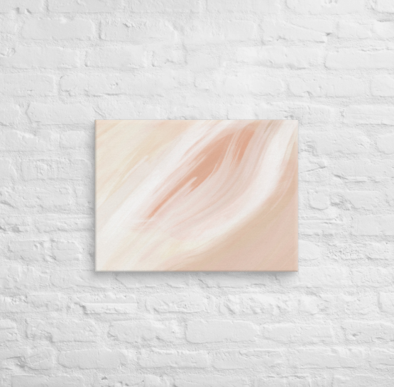 peaches and dream - exclusive abstract painting